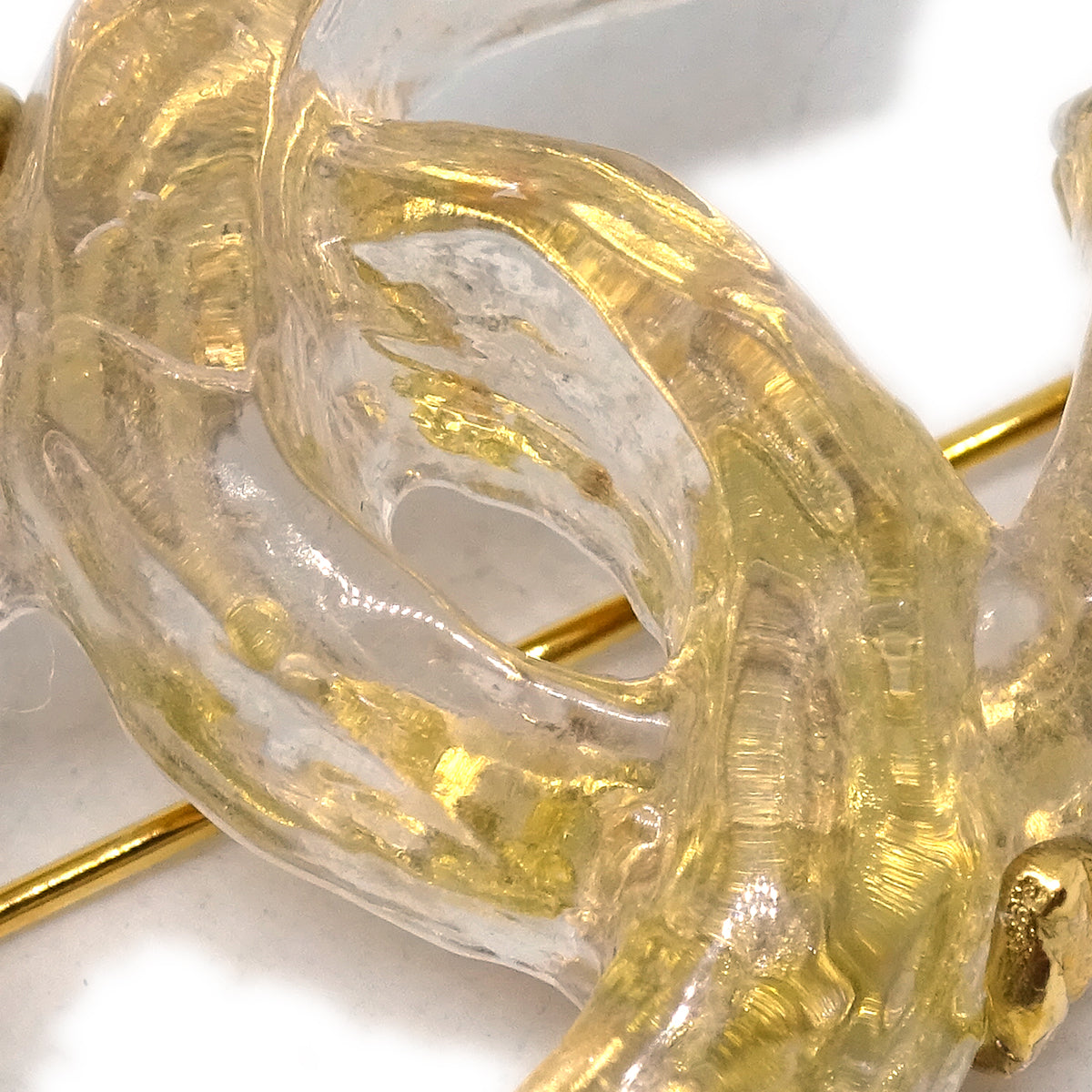 Chanel CC Brooch Pin Clear 99P