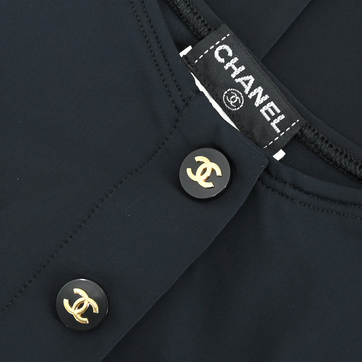 Chanel 1997 Sleeveless Dress Black #46