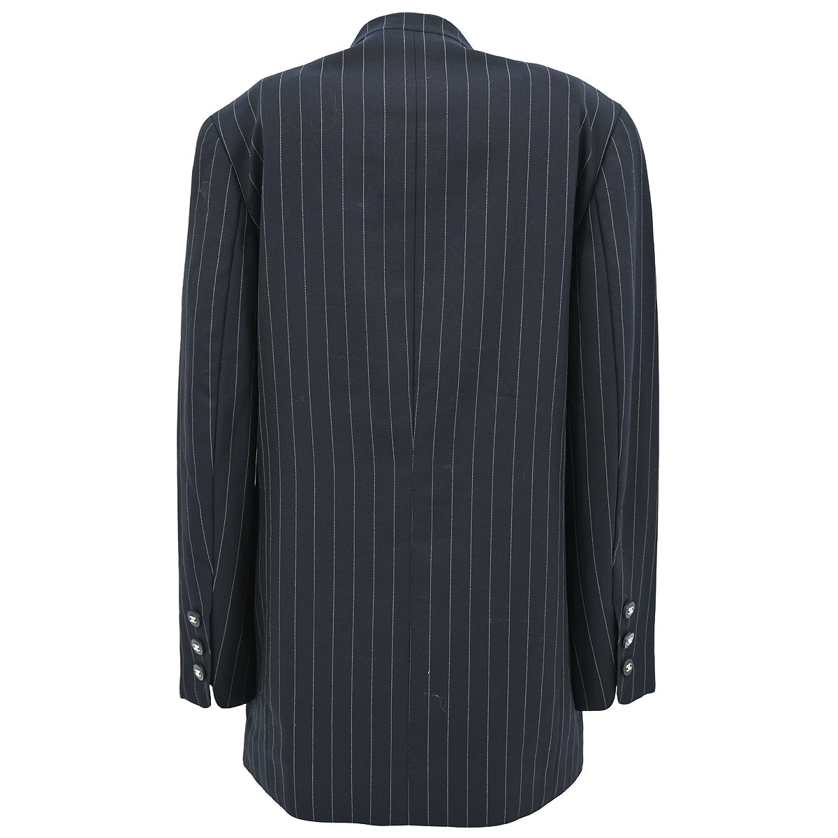 Chanel 1996 Single Breasted Jacket Navy #40