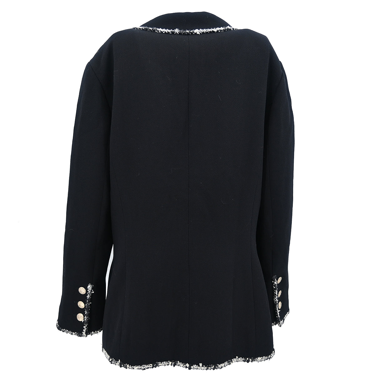 Chanel 2005 Emblem Single Breasted Jacket Black #46
