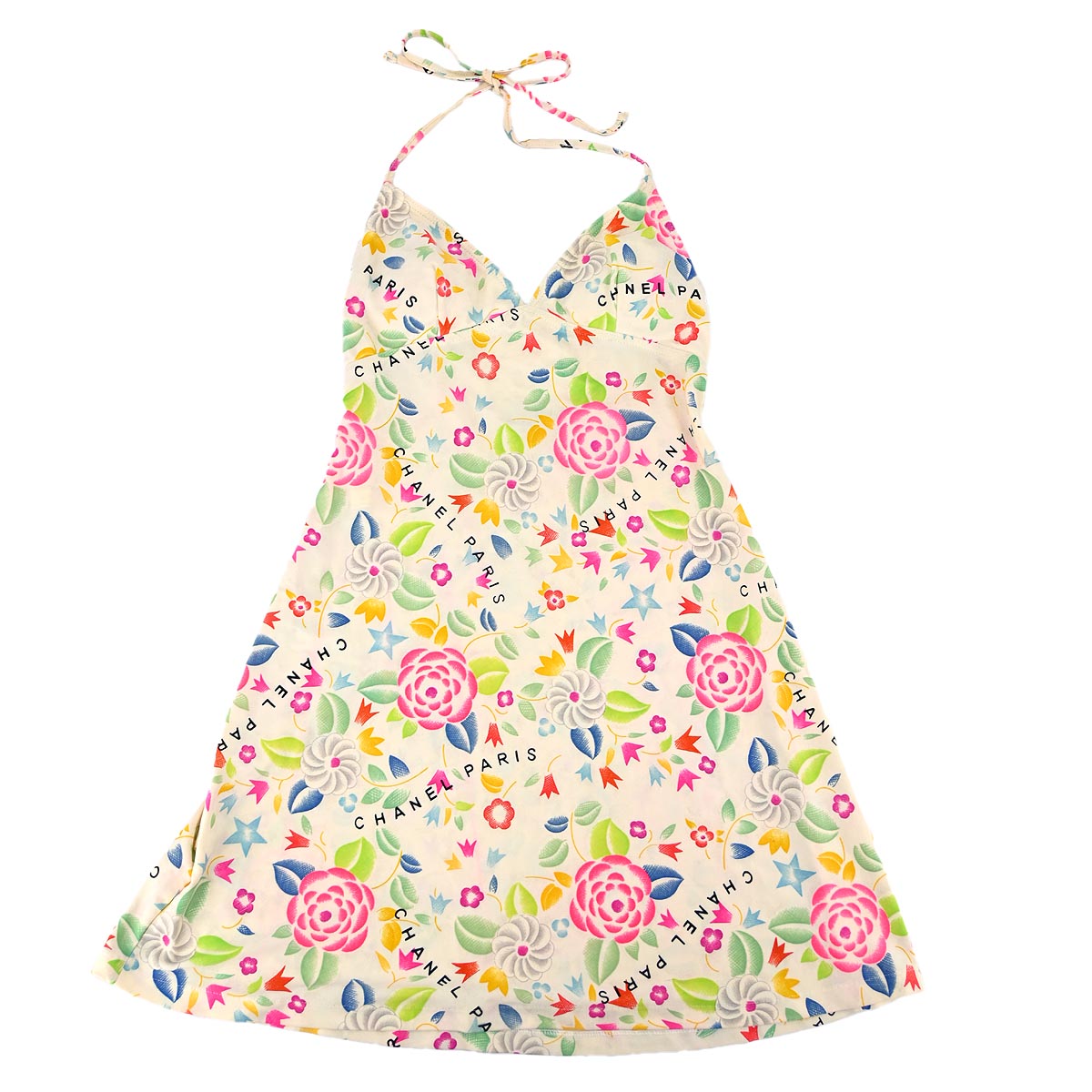 Chanel Dress Swimwear Swimsuit White #36