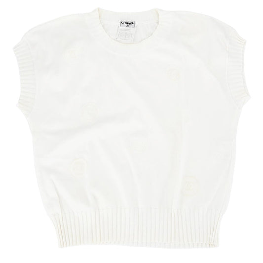 Chanel 2001 Sleeveless Top White #40