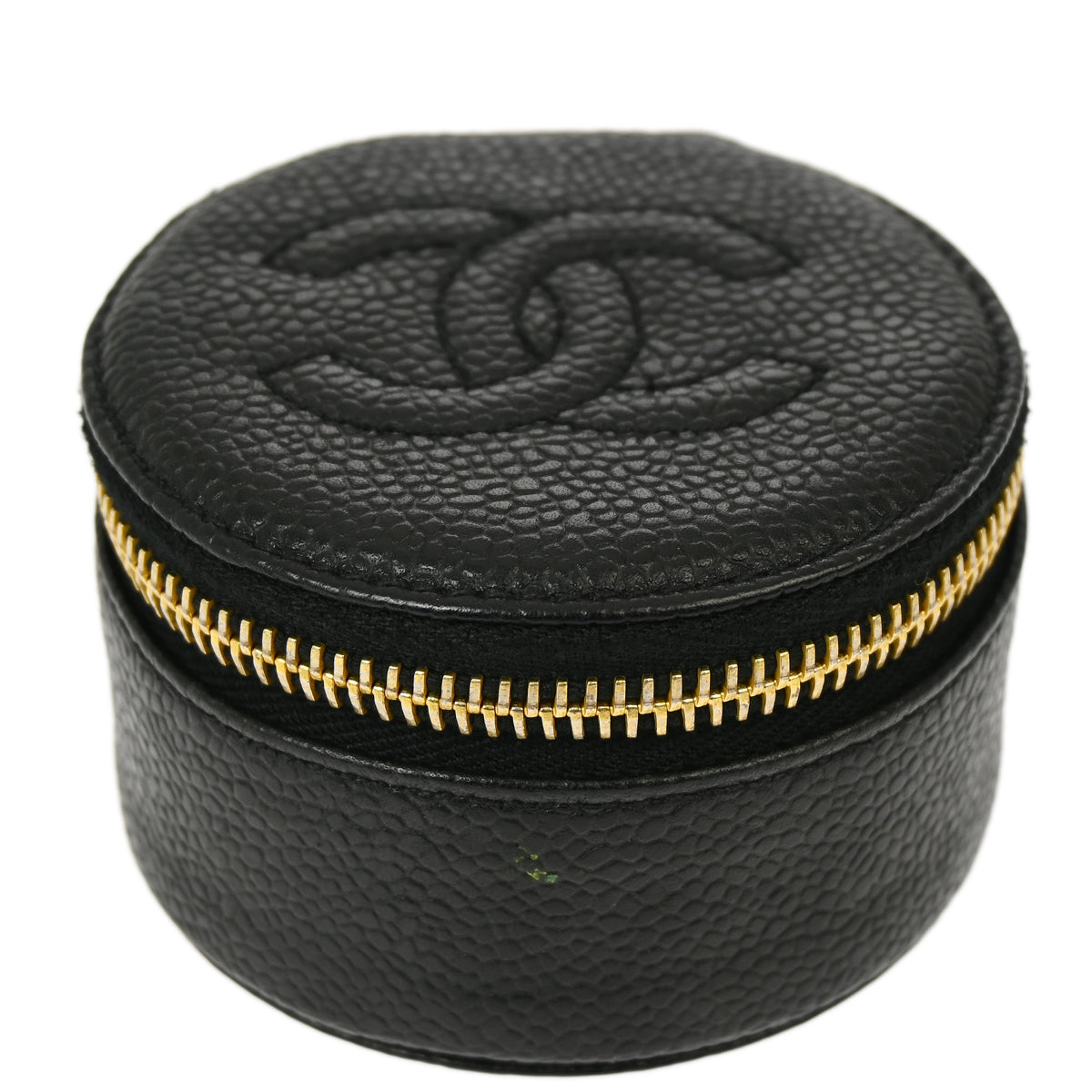 Chanel Black Caviar Jewelry Case Pouch