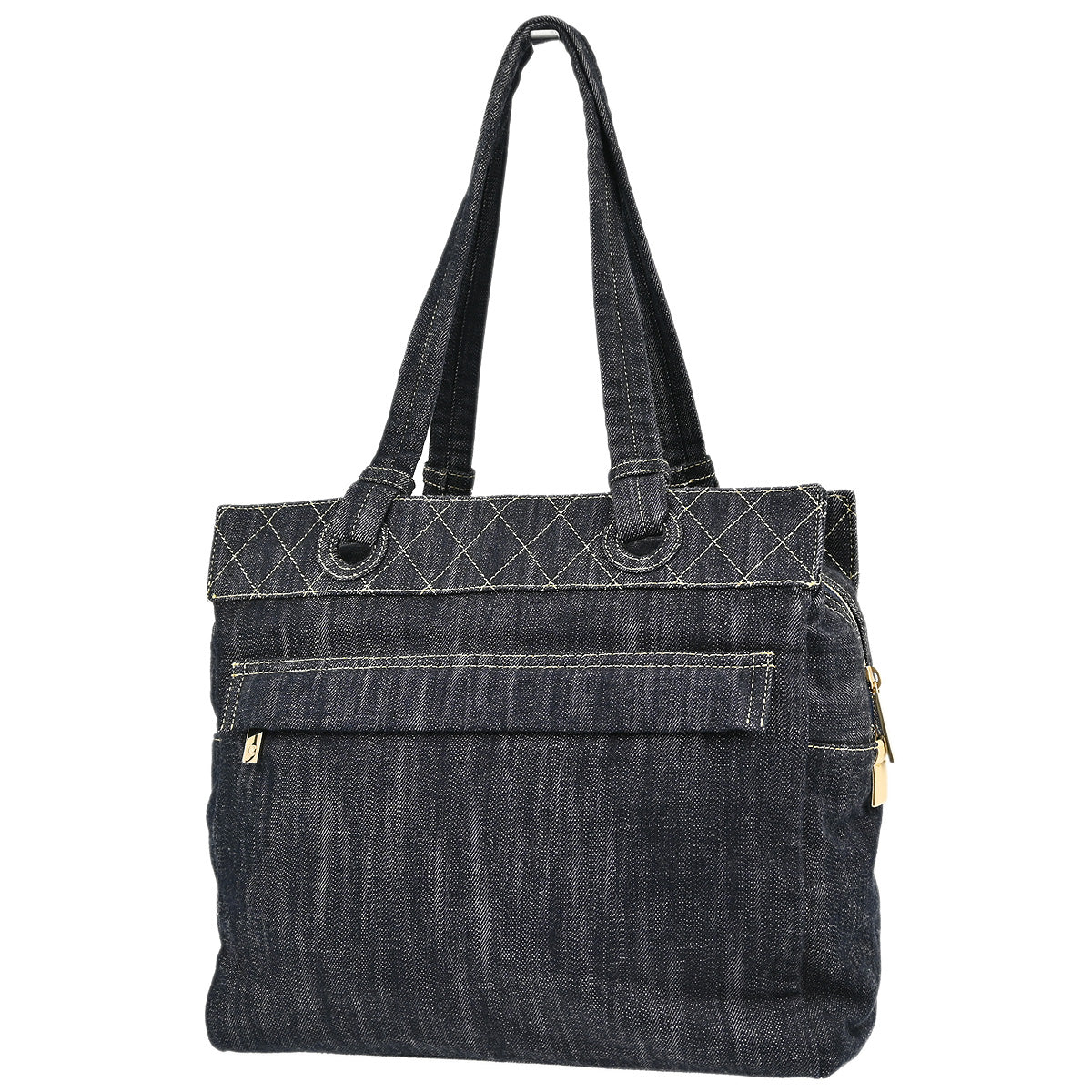 Chanel Blue Denim Tote Handbag