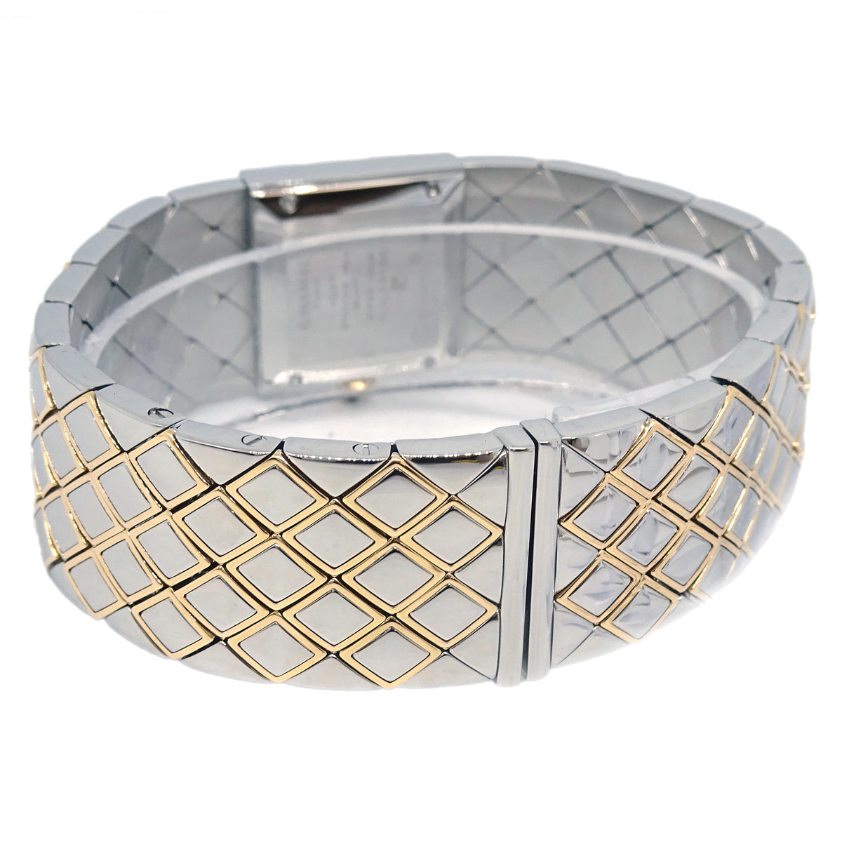 Chanel Matelasse Quartz Watch SS 18KYG