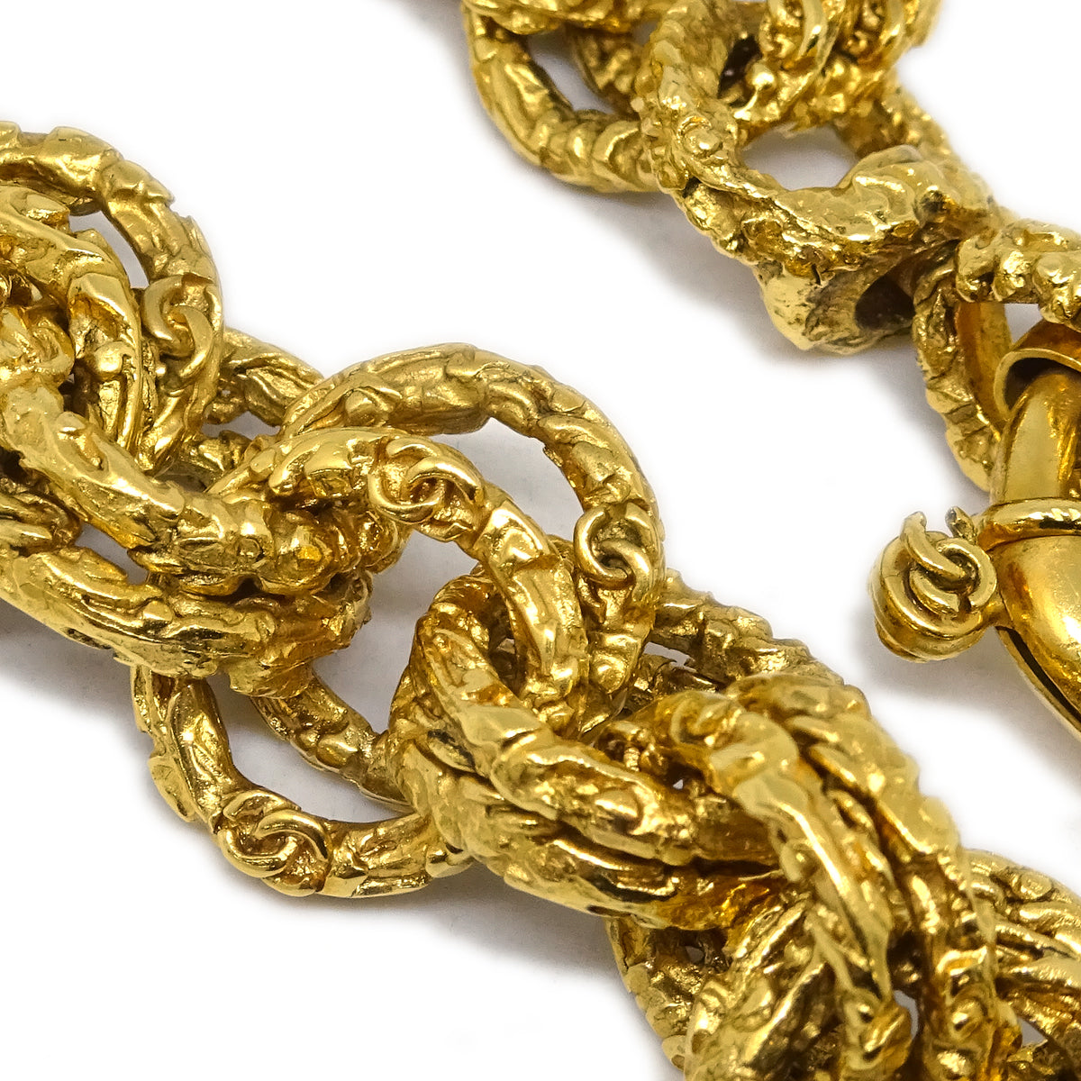 Chanel Fringe Bracelet Gold 93A