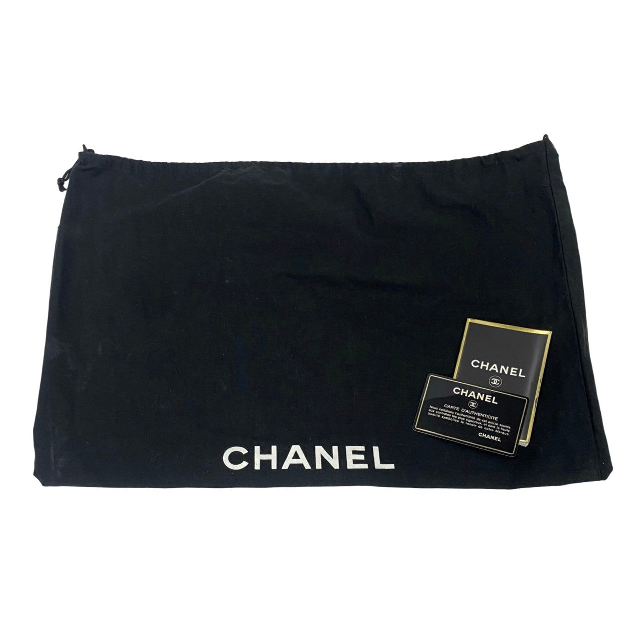 CHANEL Tote Bag Matt caviar skin black