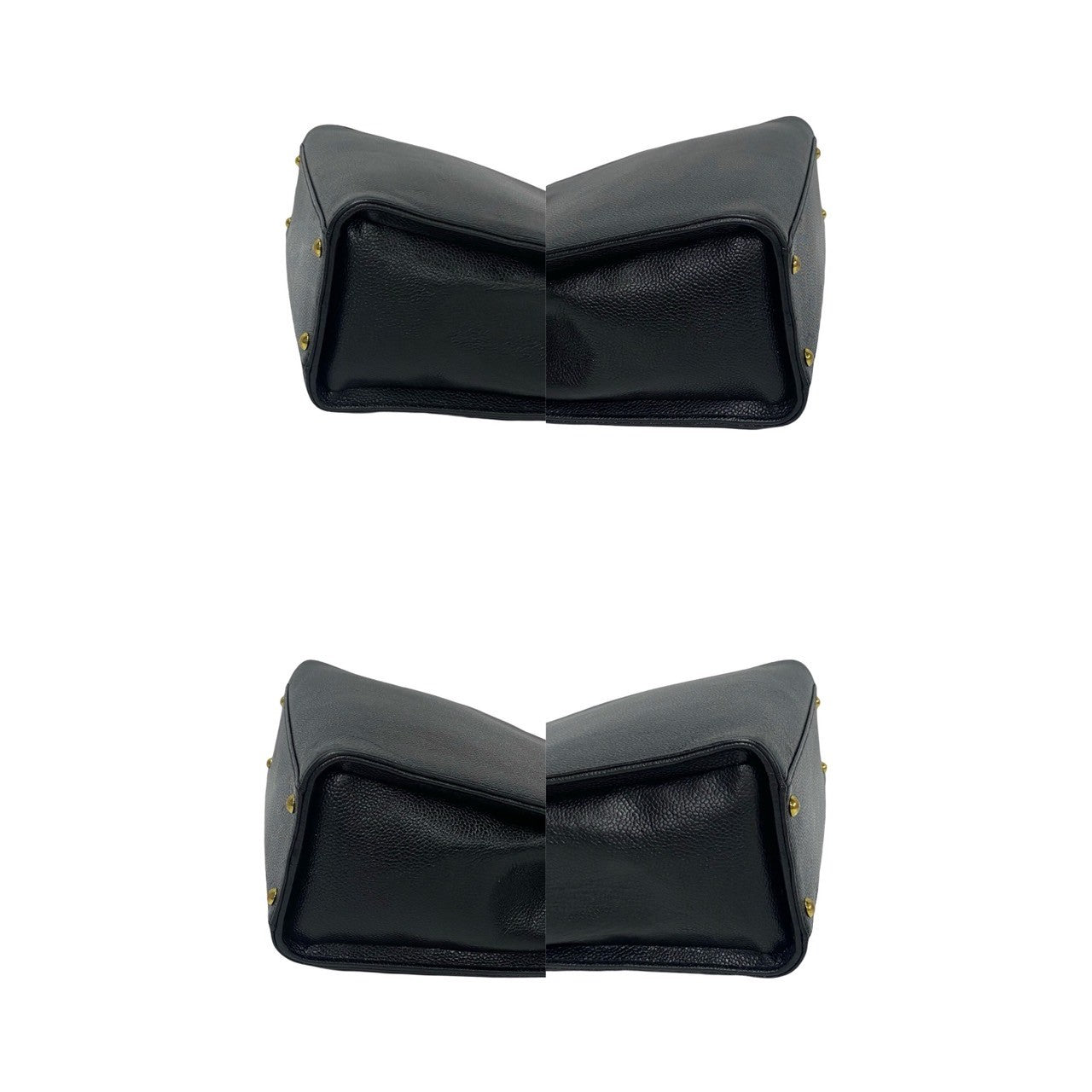 CHANEL Tote Bag Matt caviar skin black