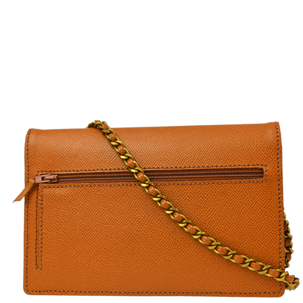 Chanel 1997-1999 Brown Caviar WOC Chain Shoulder Wallet Bag