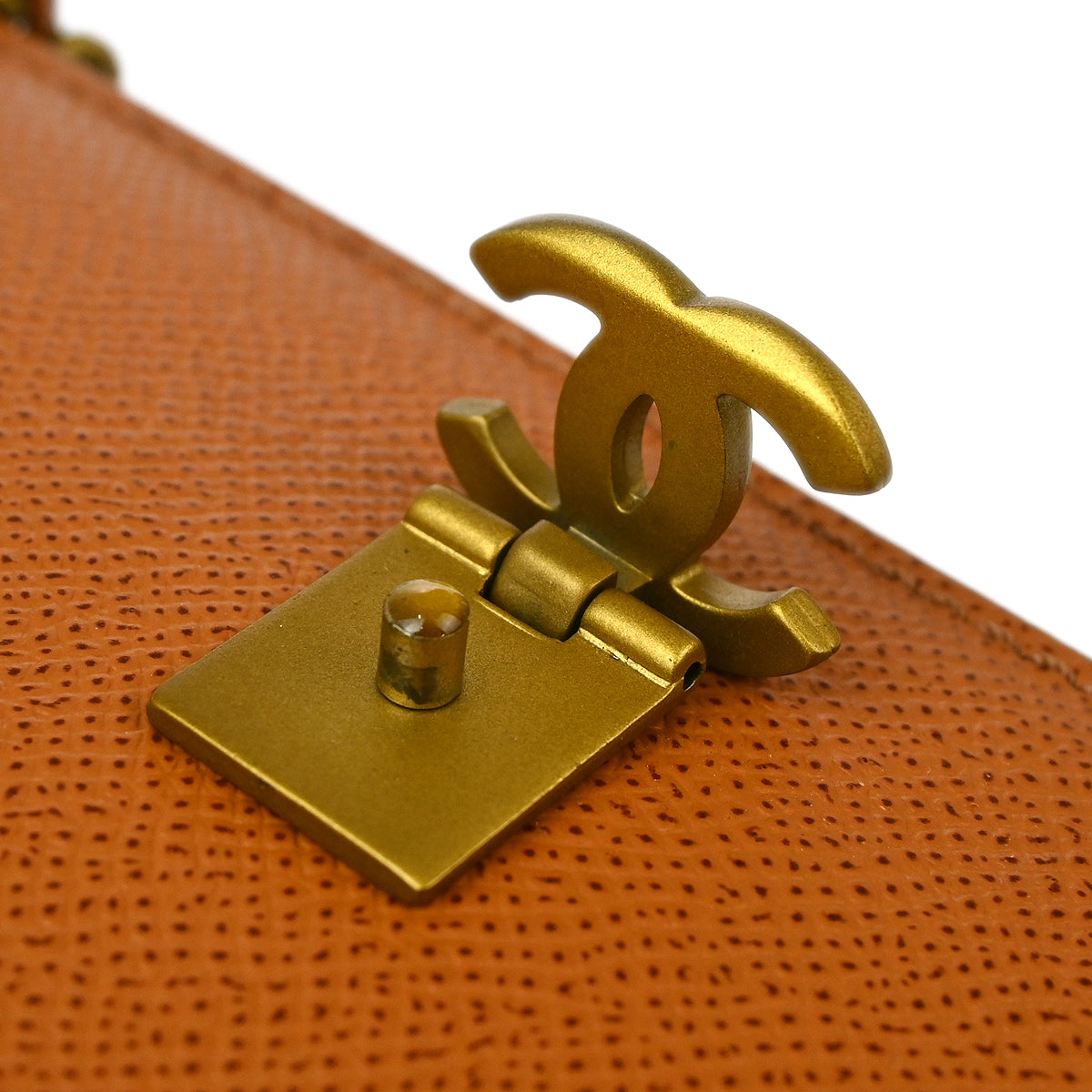 Chanel 1997-1999 Brown Caviar WOC Chain Shoulder Wallet Bag