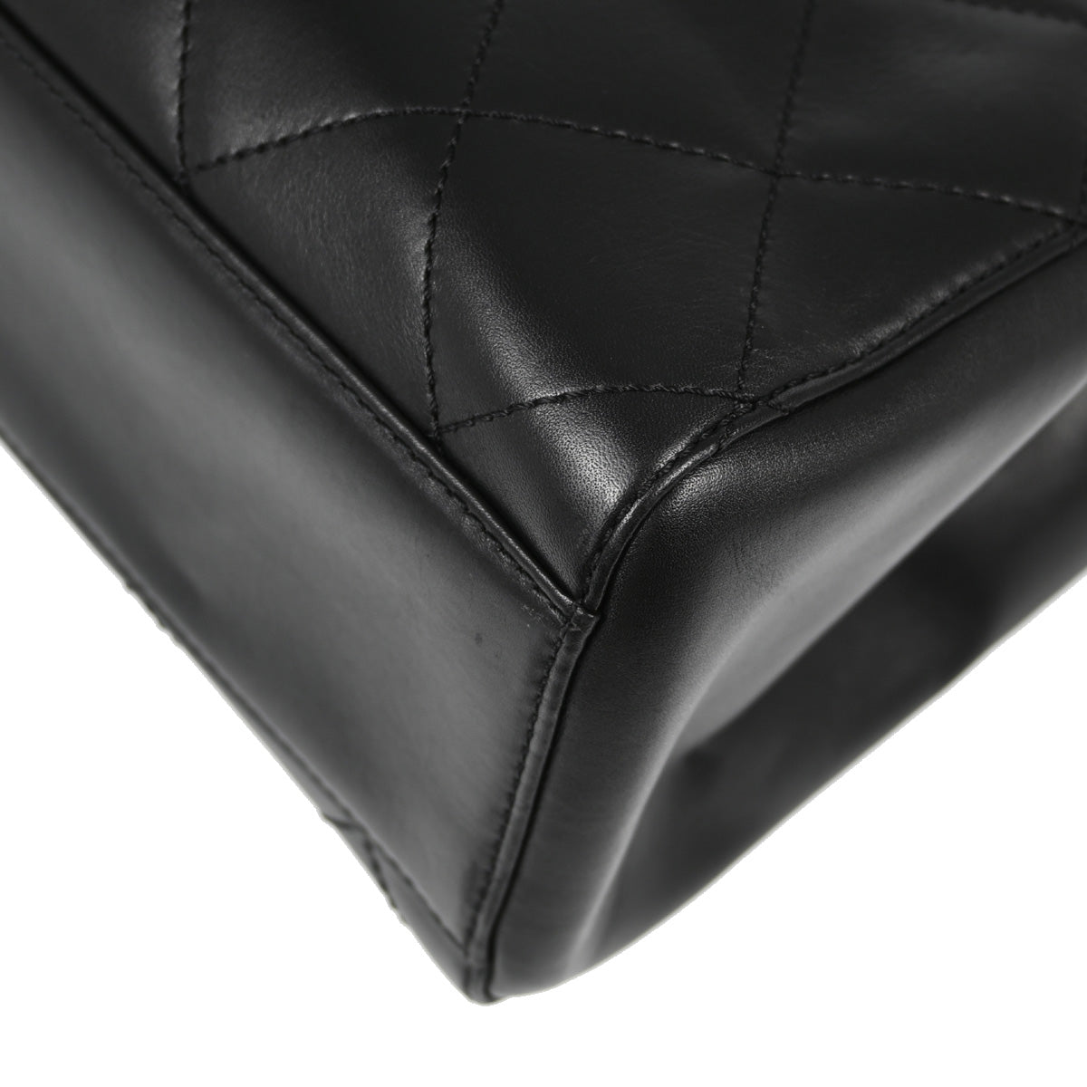 Chanel 2000-2001 Black Calfskin Tote Handbag