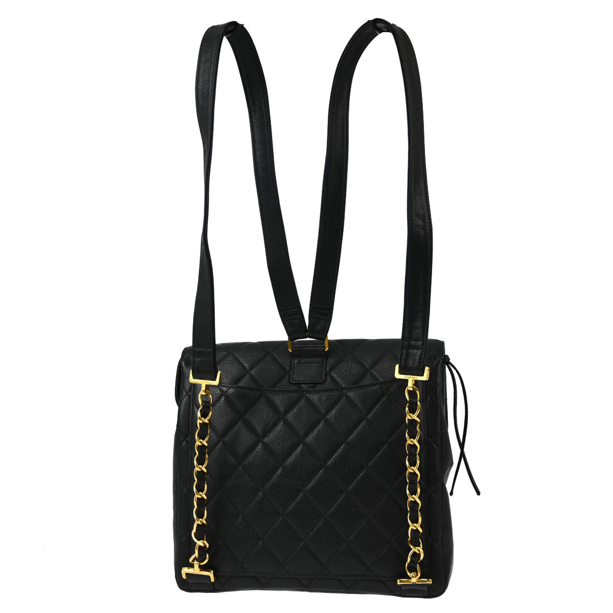 Chanel 1996-1997 Black Caviar Backpack