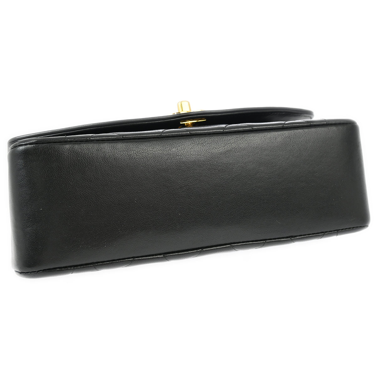Chanel 1996-1997 Black Lambskin Small Diana Shoulder Bag