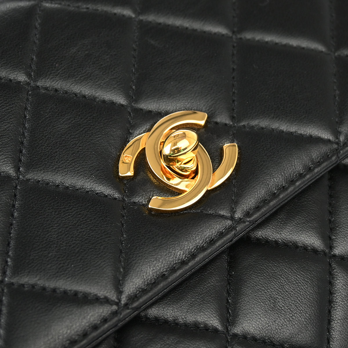 Chanel 1996-1997 Black Lambskin Handbag