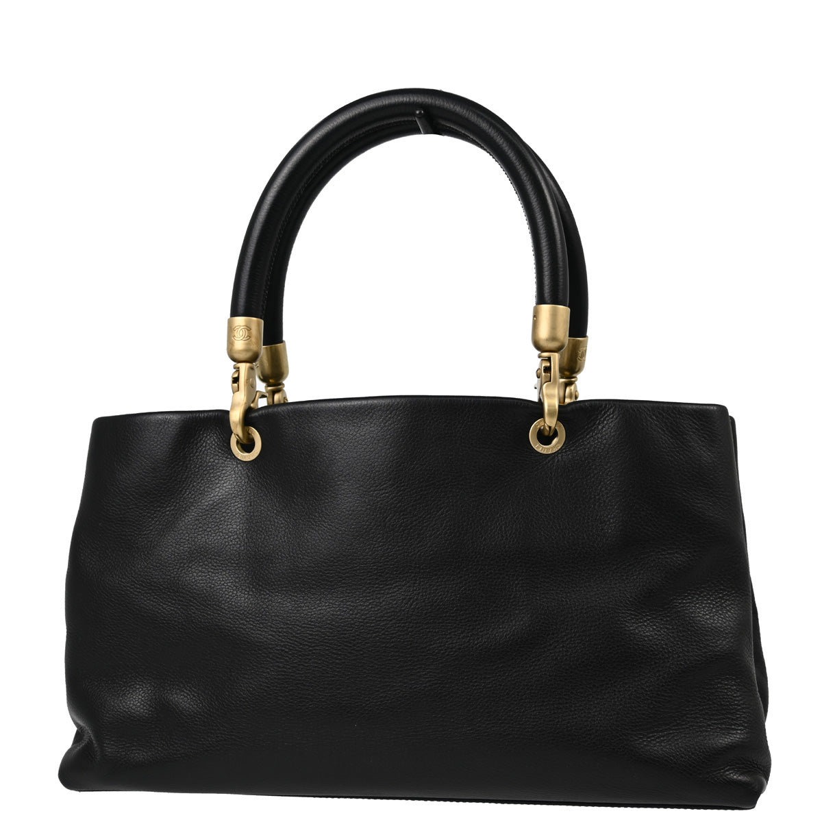 Chanel Black Calfskin Tote Handbag