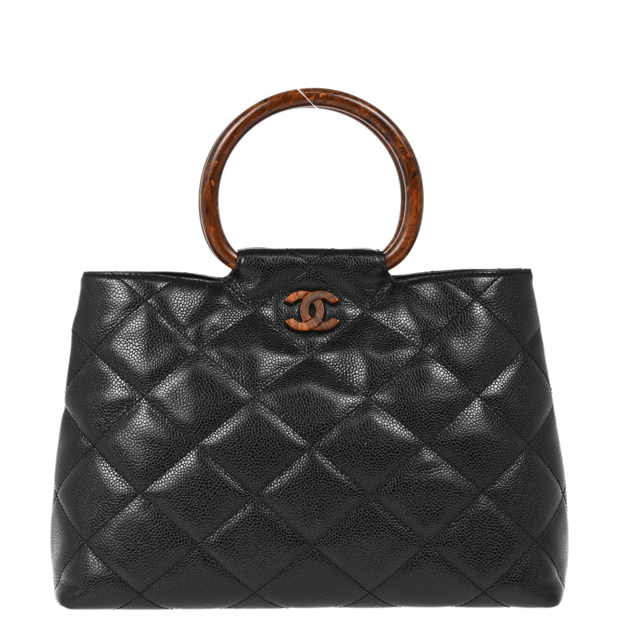 Chanel Black Caviar Tote Handbag