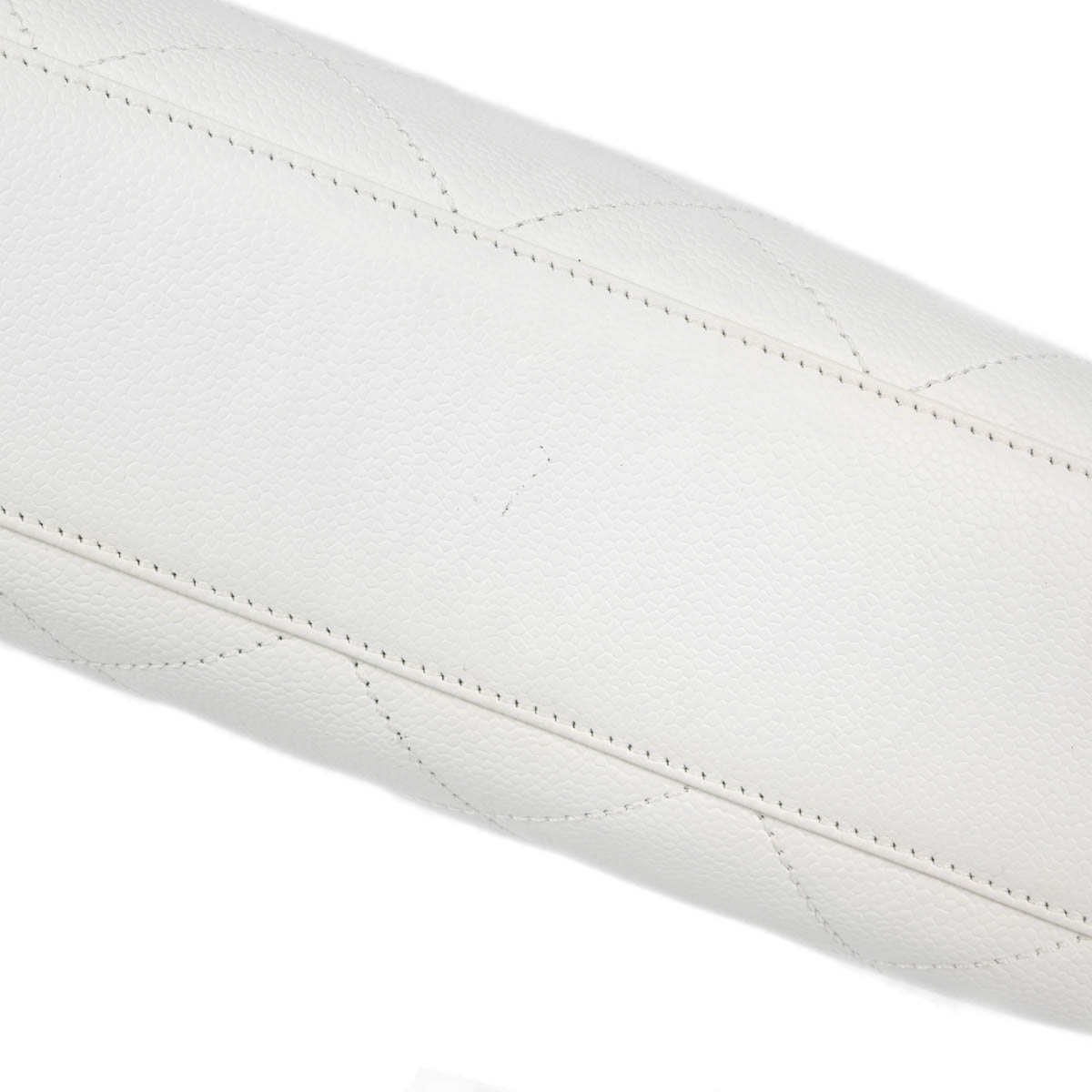 Chanel White Caviar Chain Tote Bag