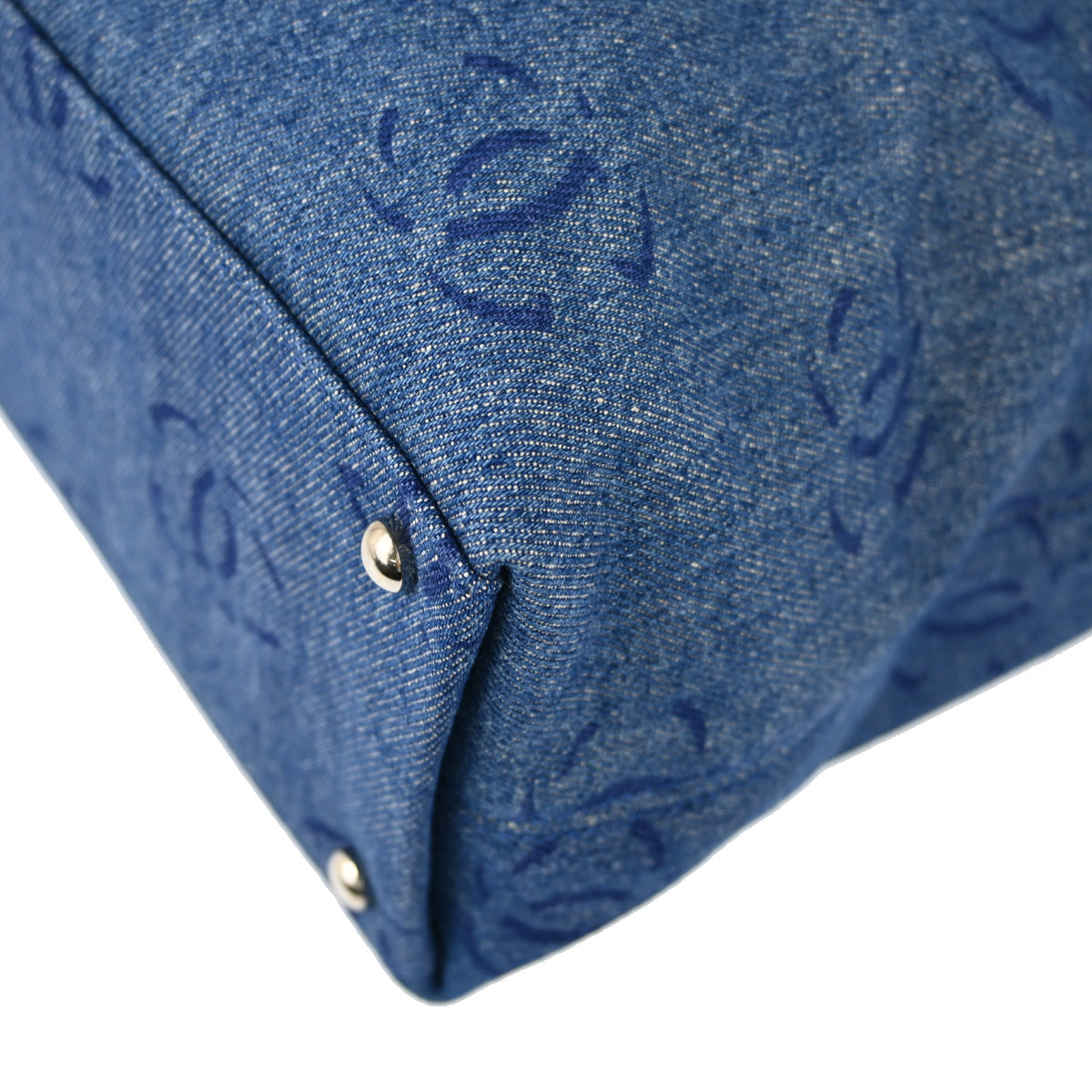 Chanel Blue Denim Tote Handbag