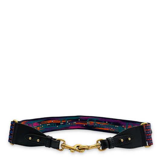 Bohemian 90cm Multi-colour Bag Accessory in Embroidery, Calf, Gold hardware