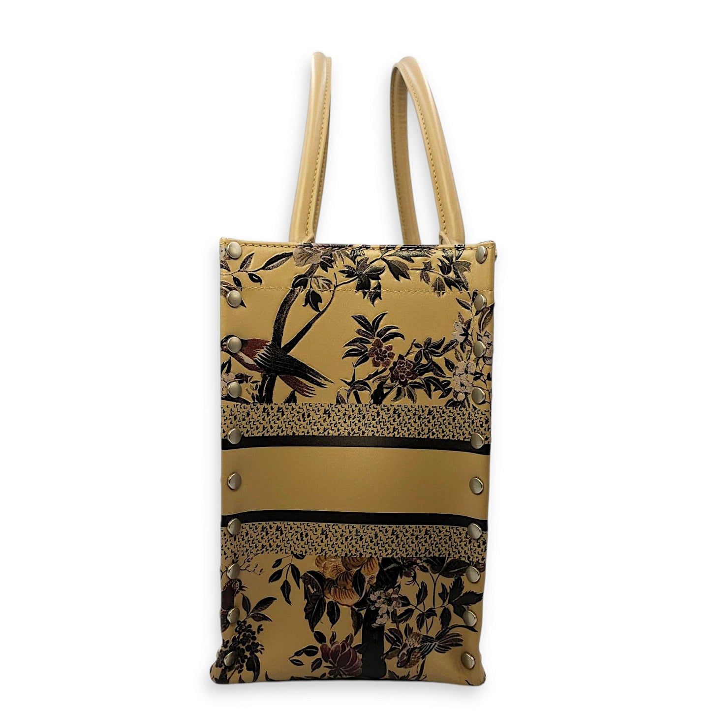 Book Tote - Maria Grazia Chiuri Collection Medium Multi-colour Top Handle Bag in Calfskin, Silver hardware
