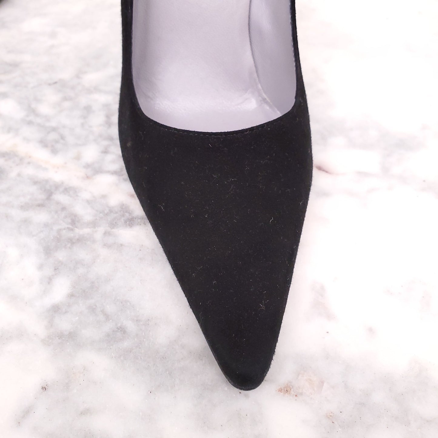 GUCCI VINTAGE SUEDE HEELS - SIZE 37