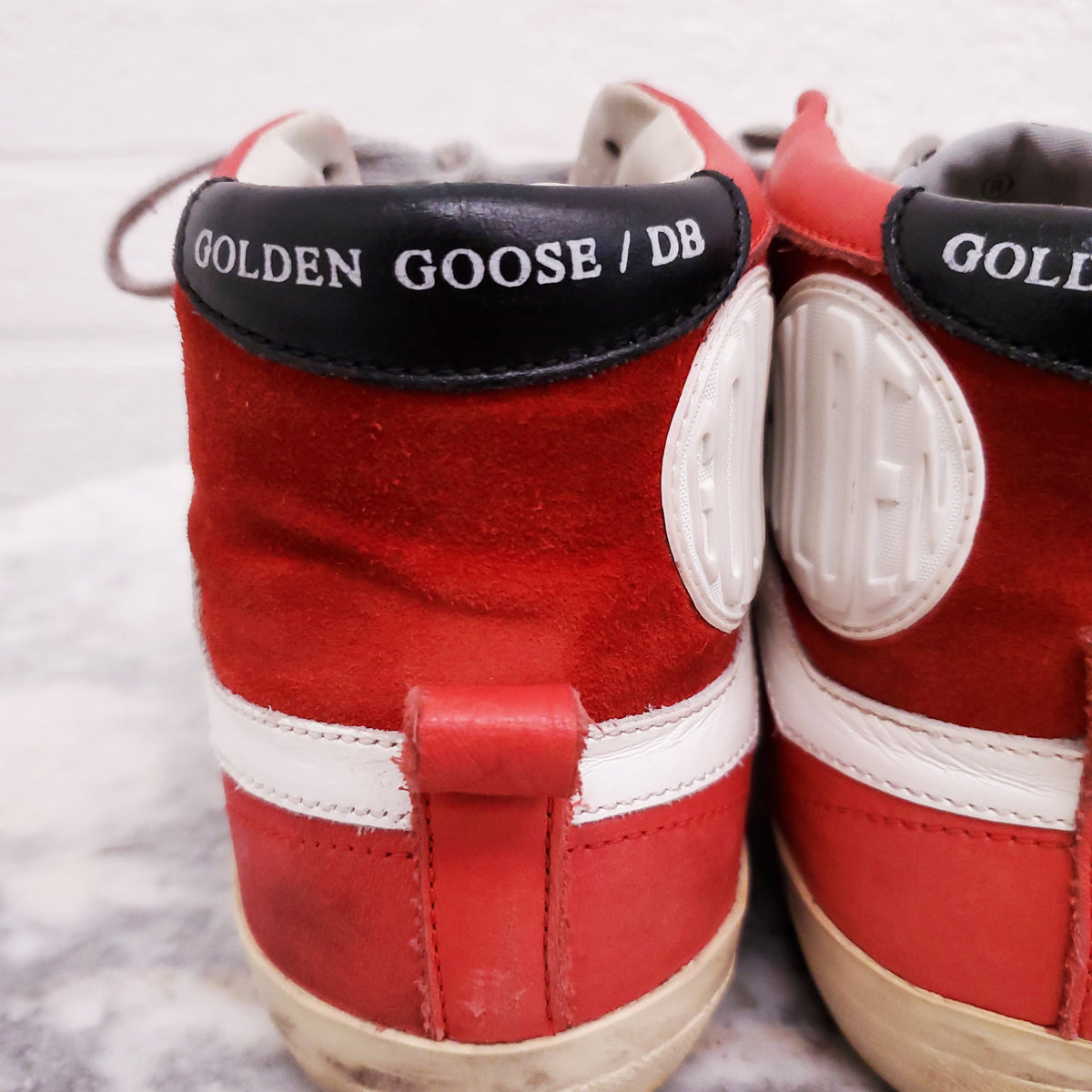 GOLDEN GOOSE RED ‘2.12’ SNEAKERS - SIZE 38