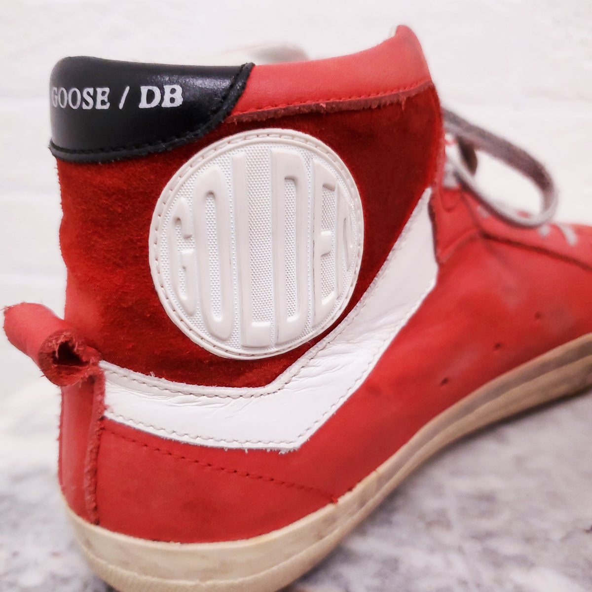GOLDEN GOOSE RED ‘2.12’ SNEAKERS - SIZE 38
