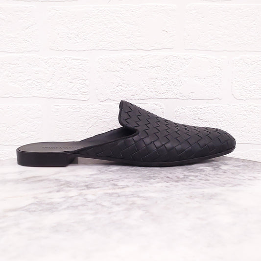 BOTTEGA VENETA BLACK 'SUNDAY SLIPPER' - SIZE 38