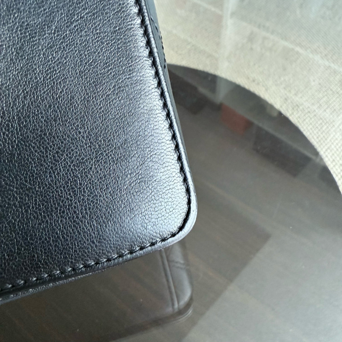 Chanel Seasonal Flap Mademoiselle - 25CM Quilted Lambskin Black Gold Hardware Series 23