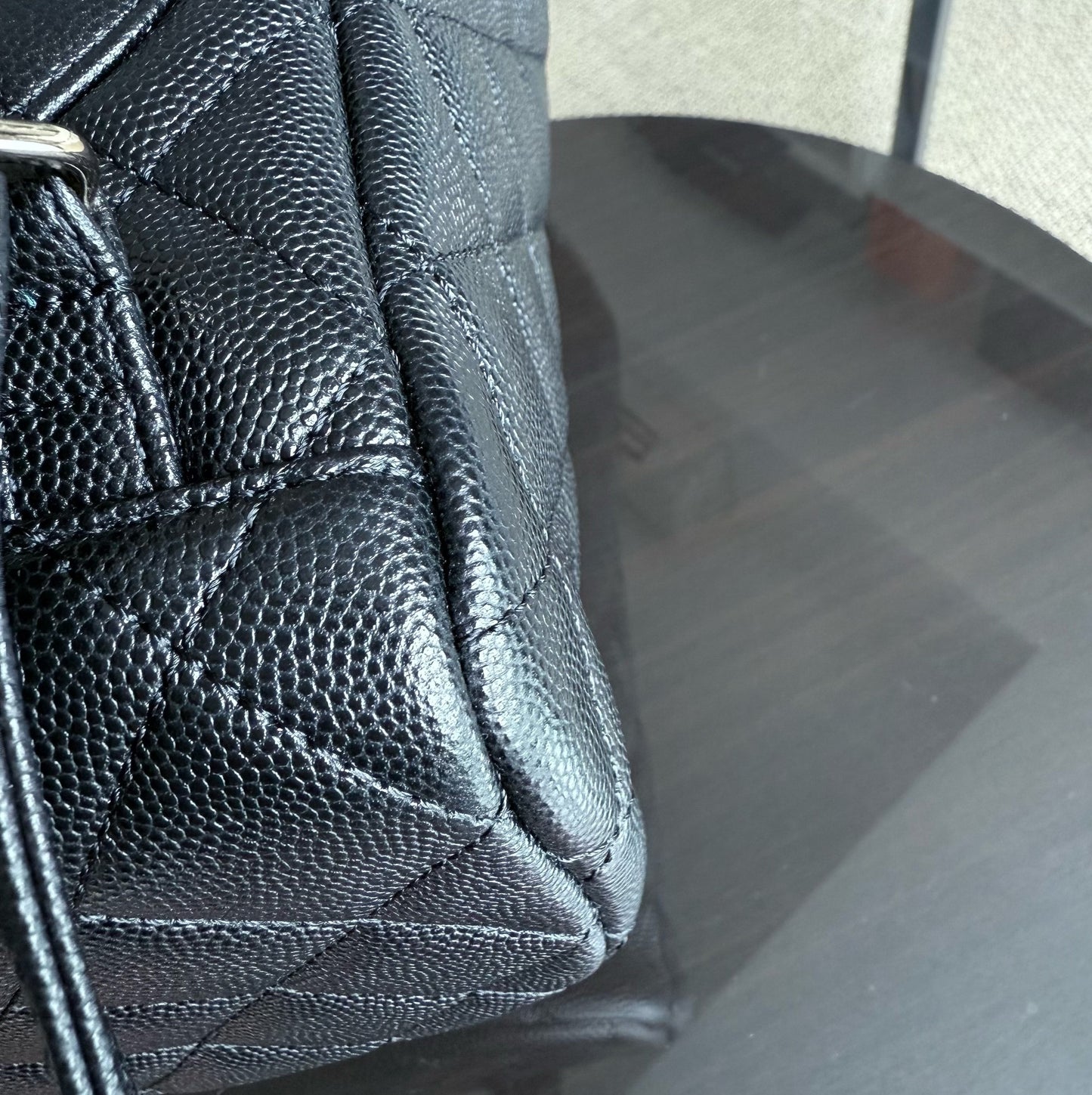 Chanel Urban Spirit Backpack- Caviar Black Gold Hardware Microchip