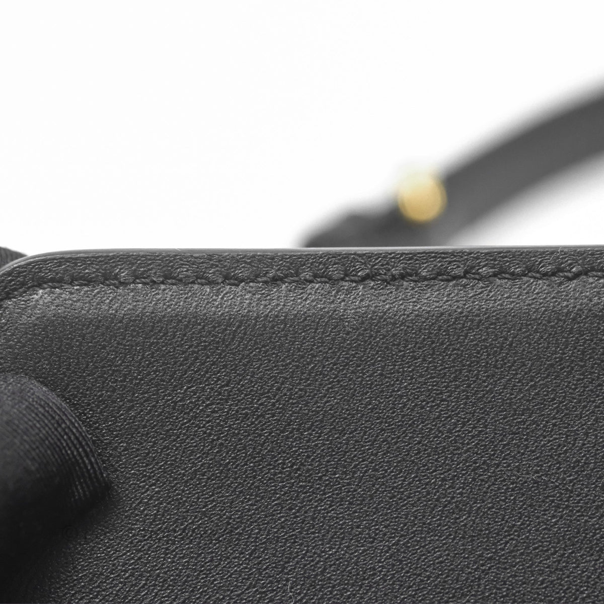 Celine Triomphe Shoulder Bag Black Calfskin