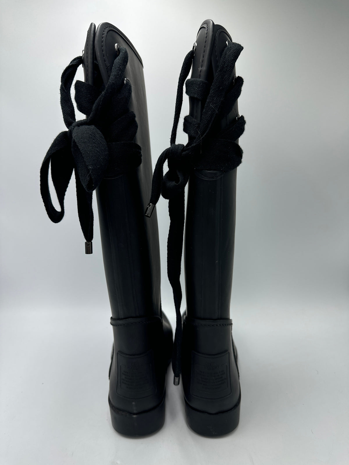 Boots Designer By Coach In Black, Size: 7