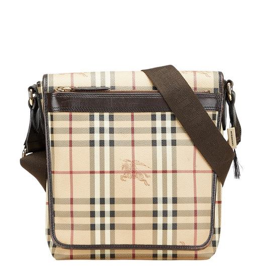 Burberry Haymarket Check Shadow Horse PVC Shoulder Bag