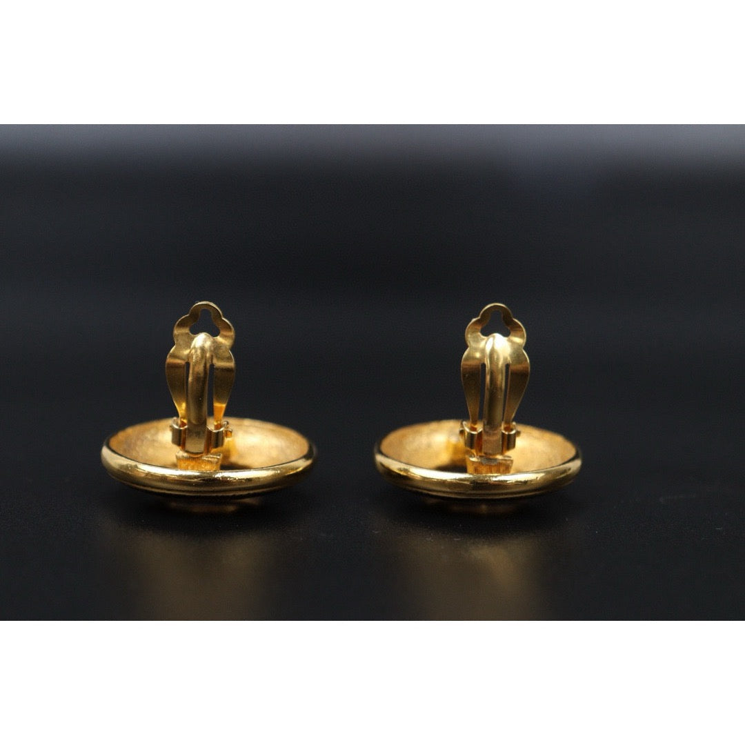 Very Good ( Rank A) ｜CHANEL Coco Mark Gold 24 Plated Earrings ｜S24112504