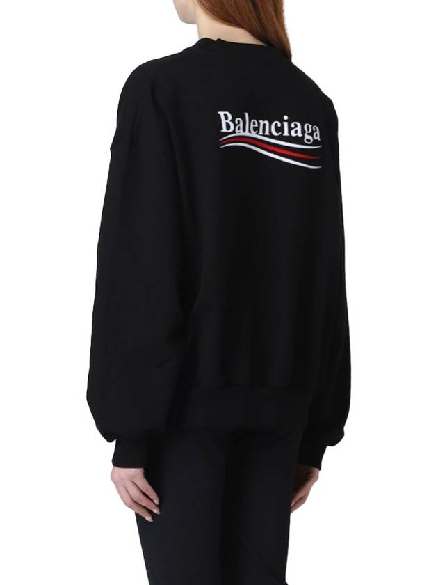 Luxury Balenciaga  Political Campaign Regular Fit Sweatshirt Black