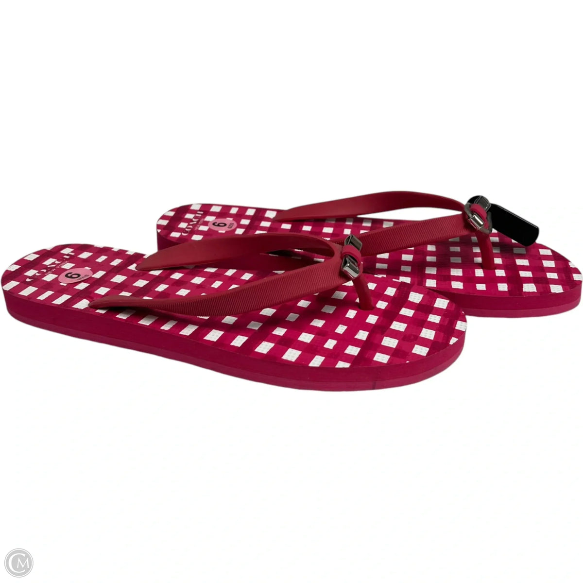 Sandals Designer By Coach In Pink, Size: 9