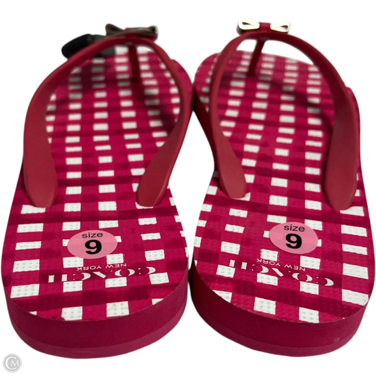 Sandals Designer By Coach In Pink, Size: 9