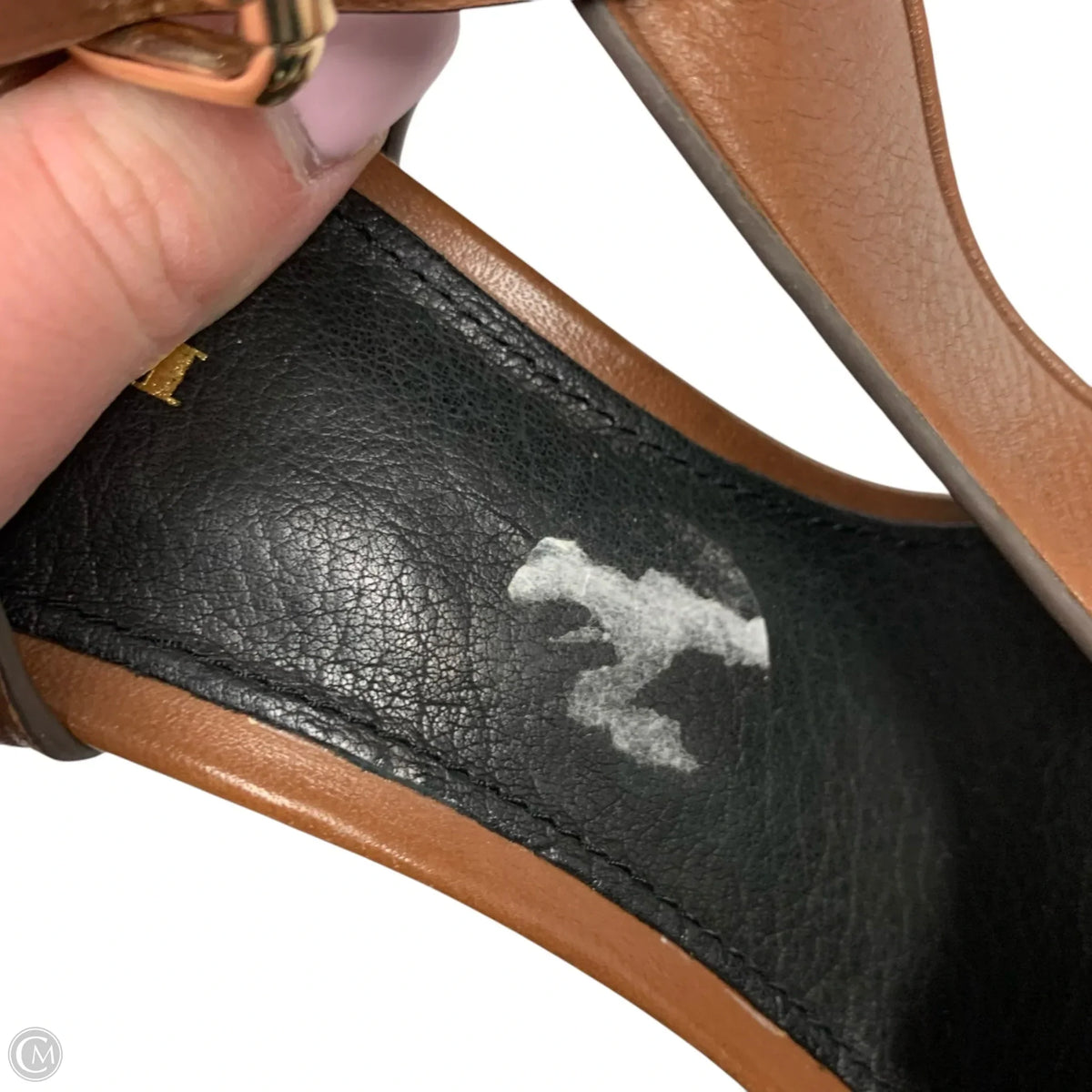 Sandals Designer By Coach In Brown, Size: 7.5