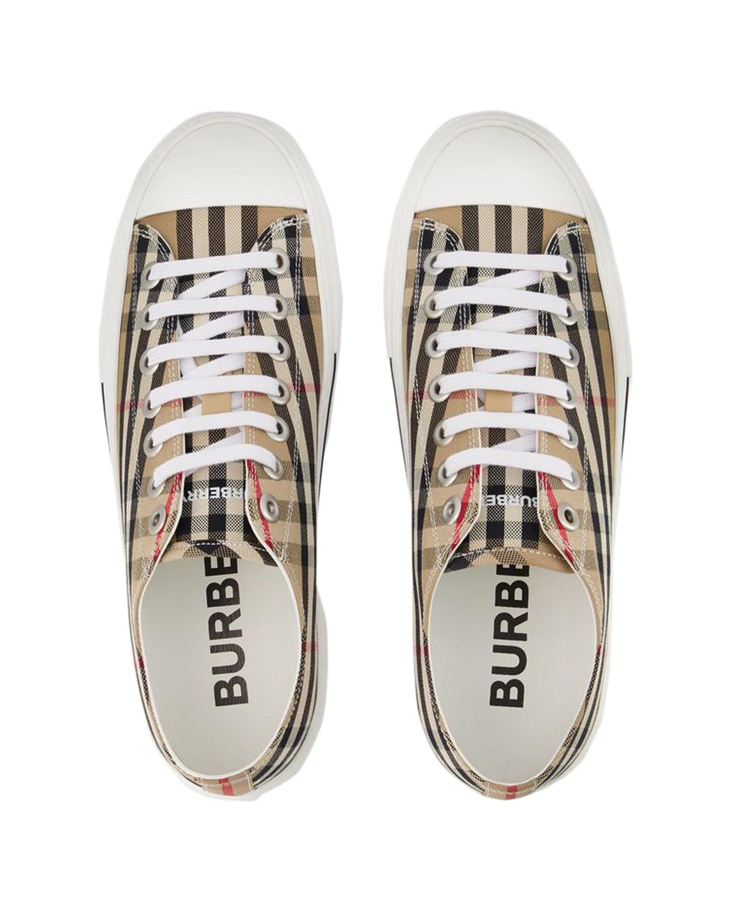 Burberry Arthur Check Platform Sneakers Women Brown | Beige