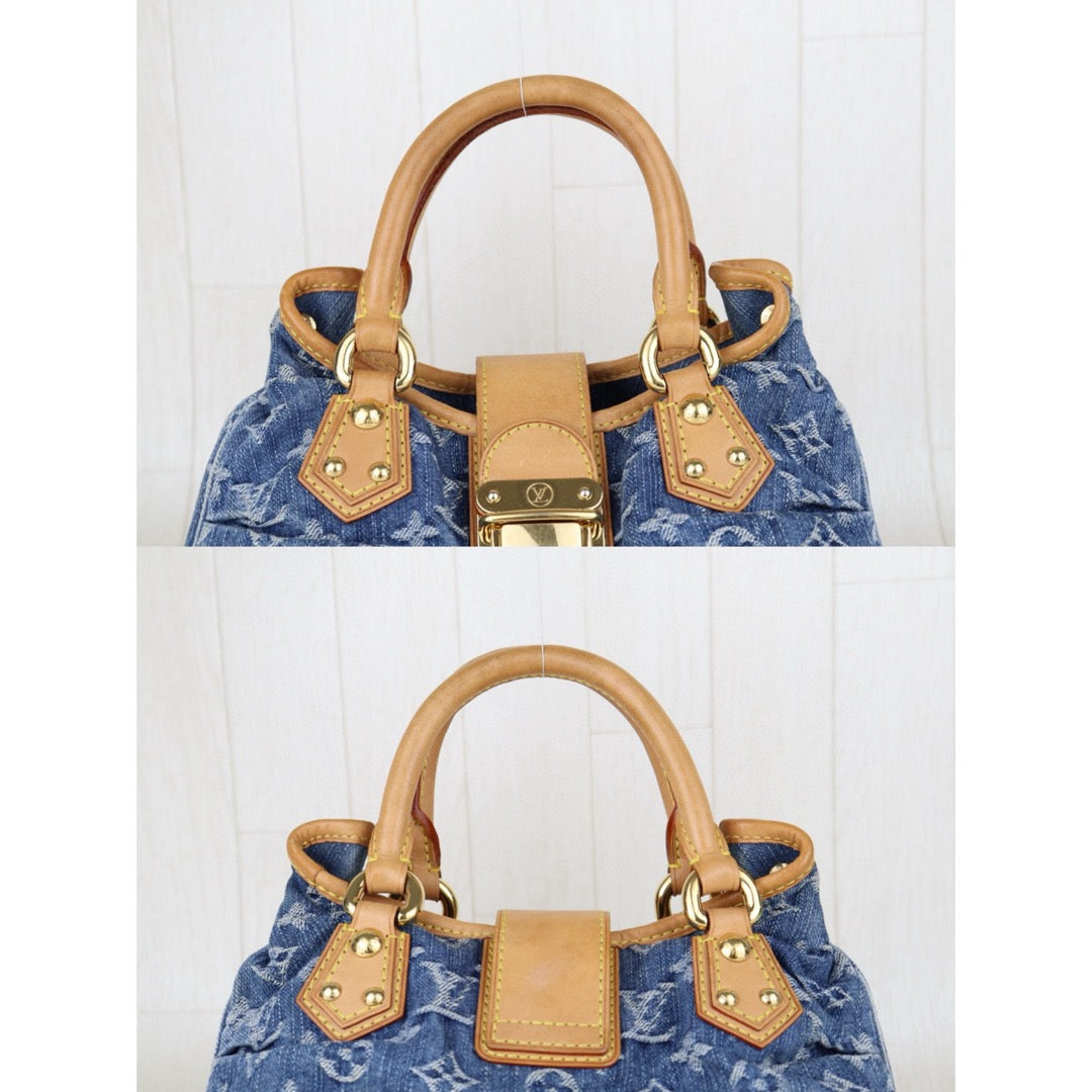 Good ( Rank AB)｜  LV Monogram Denim Pleaty Hand Bag ｜S25011503