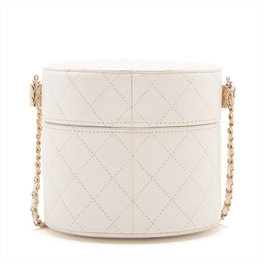 Chanel Matrasse  Chain Shoulder Bag Vanity White G  31st