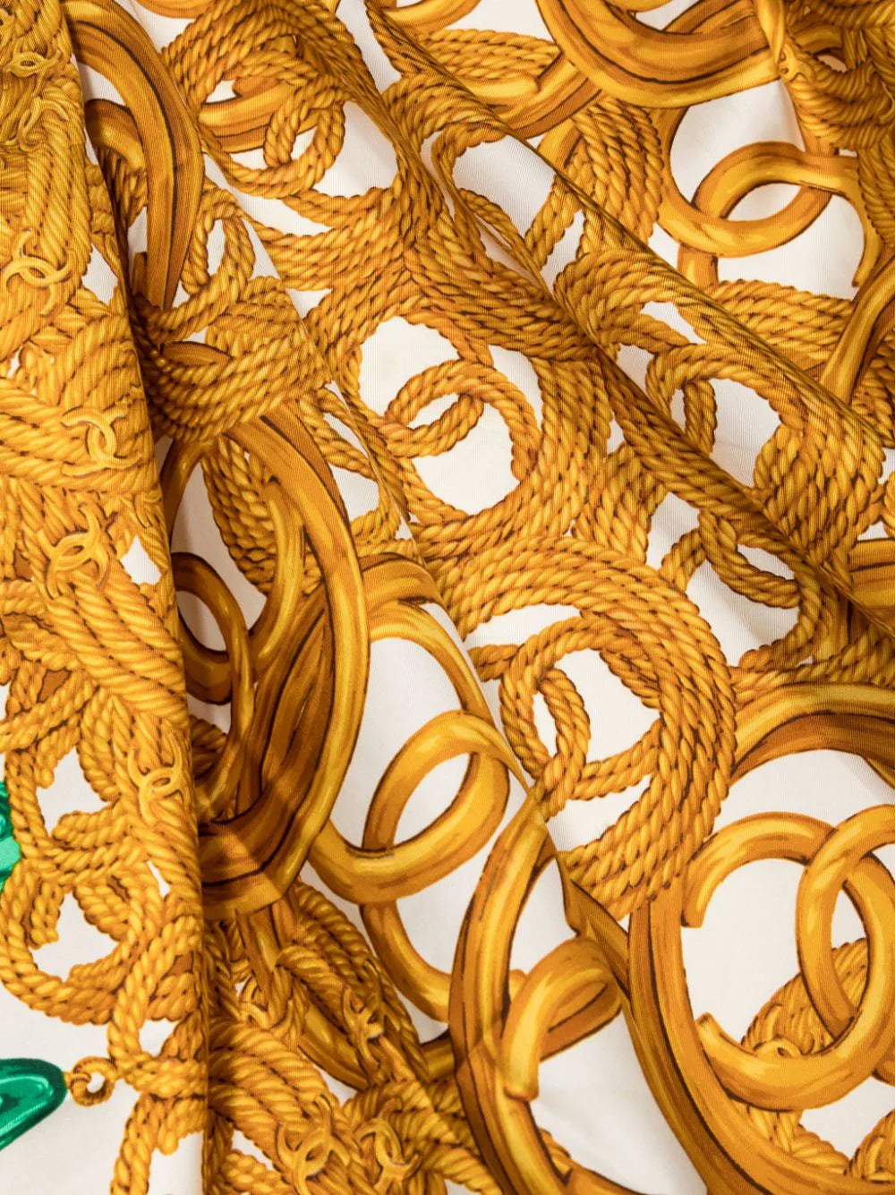 Top Quality Chanel Jewellery Print Silk Scarf