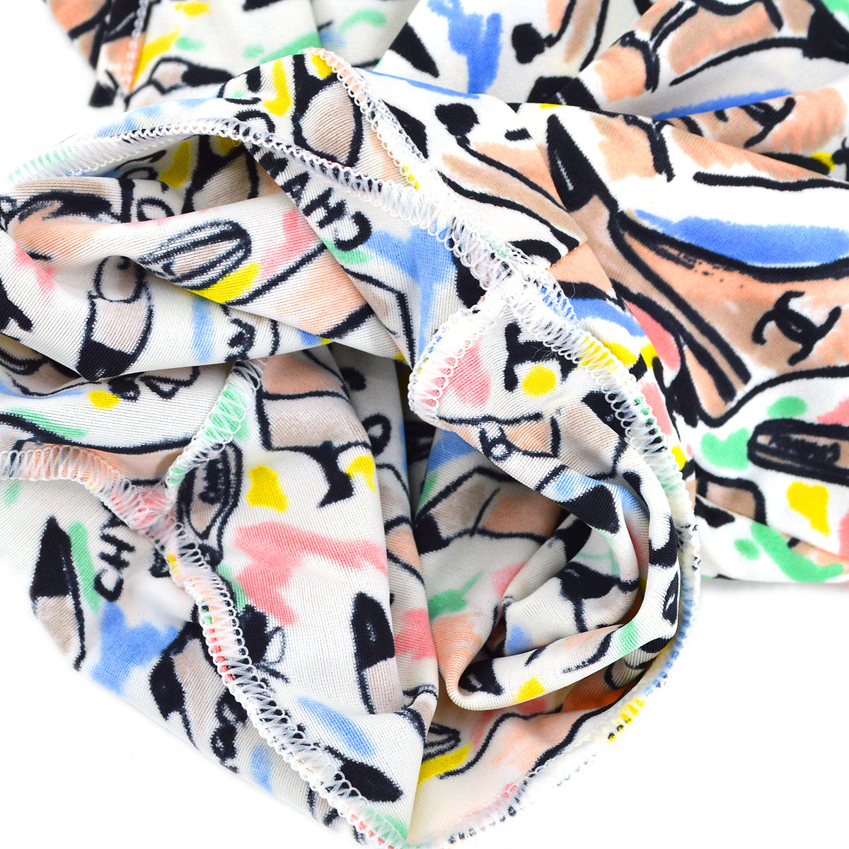 Chanel spring 1995 shoe-print cropped top #38