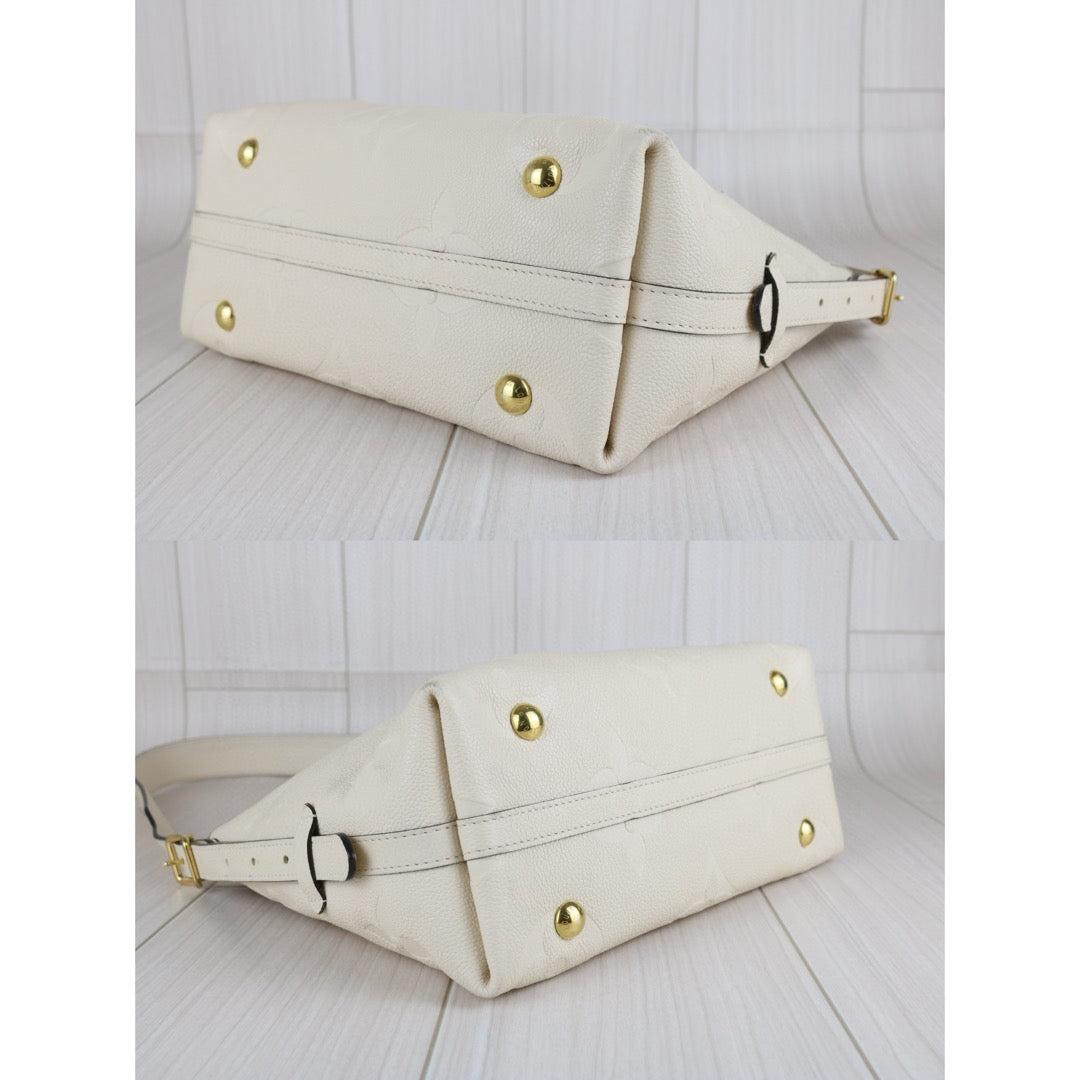 Very Good ( Rank A) ｜LV Monogram Leather Empreinte carryall PM White Shoulder Bag｜B25012202
