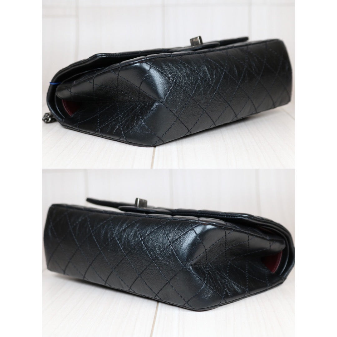 Rank A｜ CHANEL 2.55 Matelasse Small Black Chain Shoulder Bag Made in 2013-2014Year｜S24062101