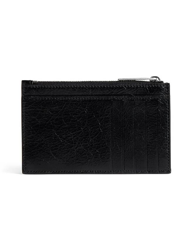 Luxury Balenciaga  Monaco Long Coin Card Wallet Black