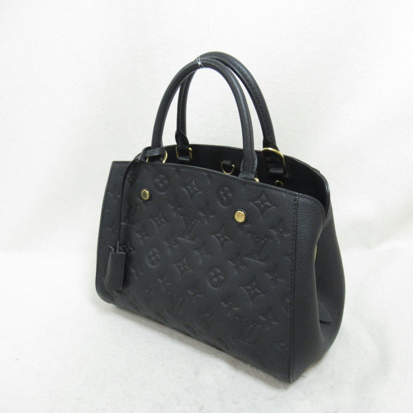 Louis Vuitton Montaigne BB Shoulder Bag Shoulder Bag Leather Monogram Emplant  Black M41053