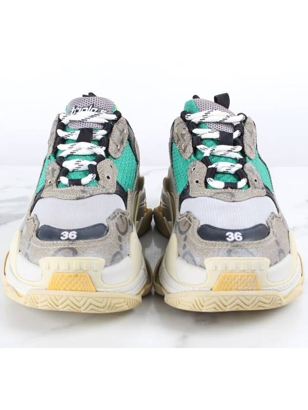 Luxury Balenciaga  Gucci Hacker Triple S Sneakers 36 230