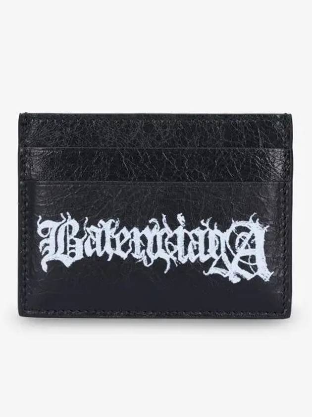 Luxury Balenciaga  Cash DIY Metal Card Wallet Black White