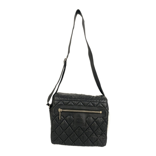 #CHANEL/COCO COCOON„ÉªCross Body Bag/BLK/Nylon/A48616